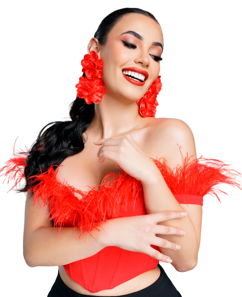 Modelo sonriendo, imagen de la campaña Sonrisas Nova